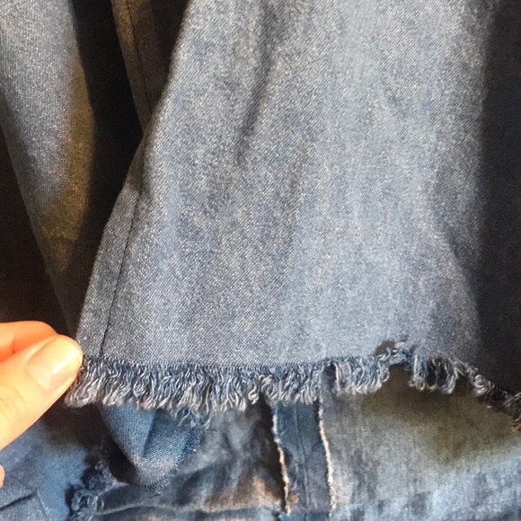 Denim Shawl Cardigan - Picture 2 of 3